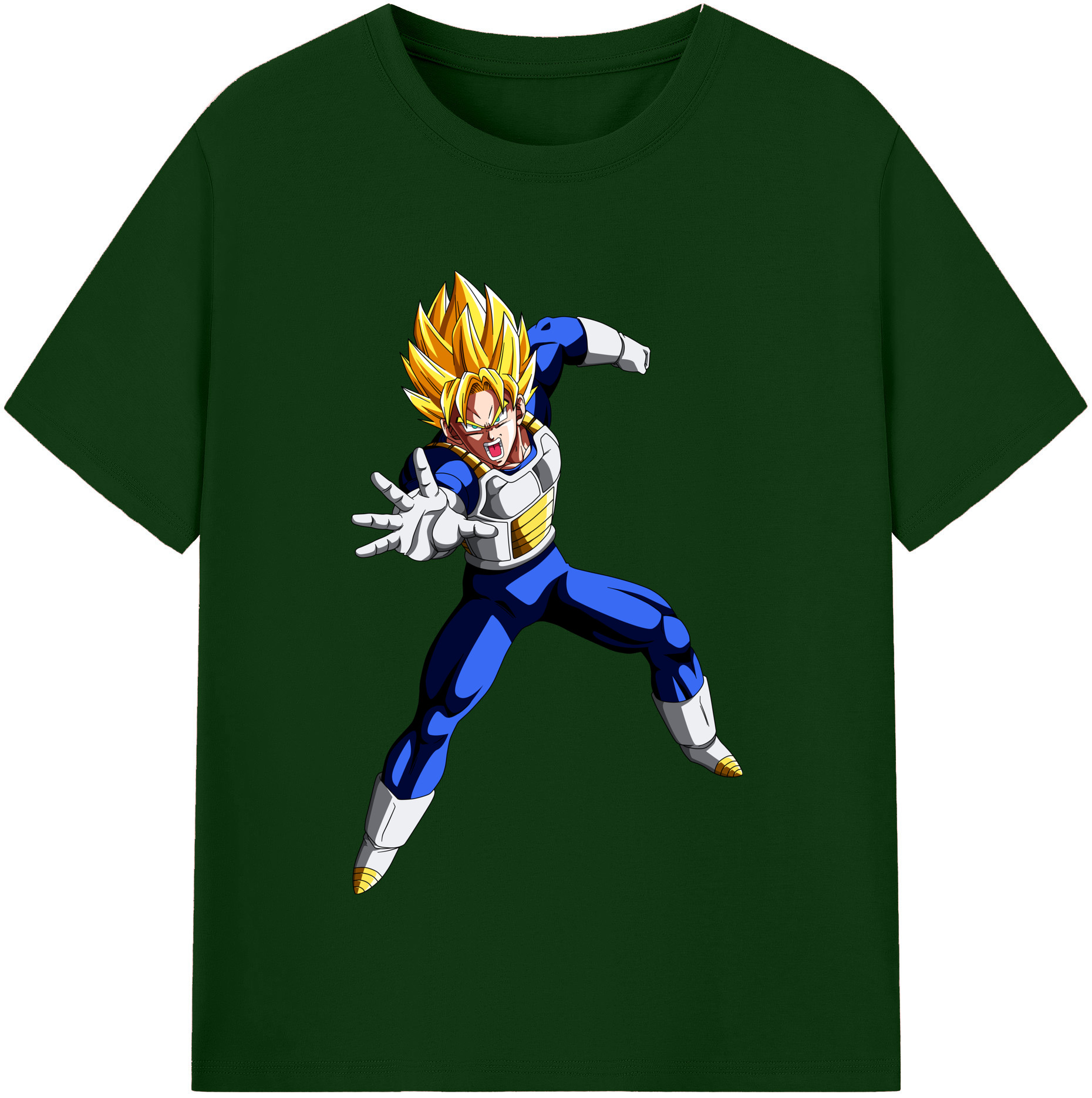 （画像用） ドラゴンボール ベジータ四世（Bejīta Yonsei）DRAGON BALL Vegeta IV 綿100％半袖Tシャツ（フロントプリント）